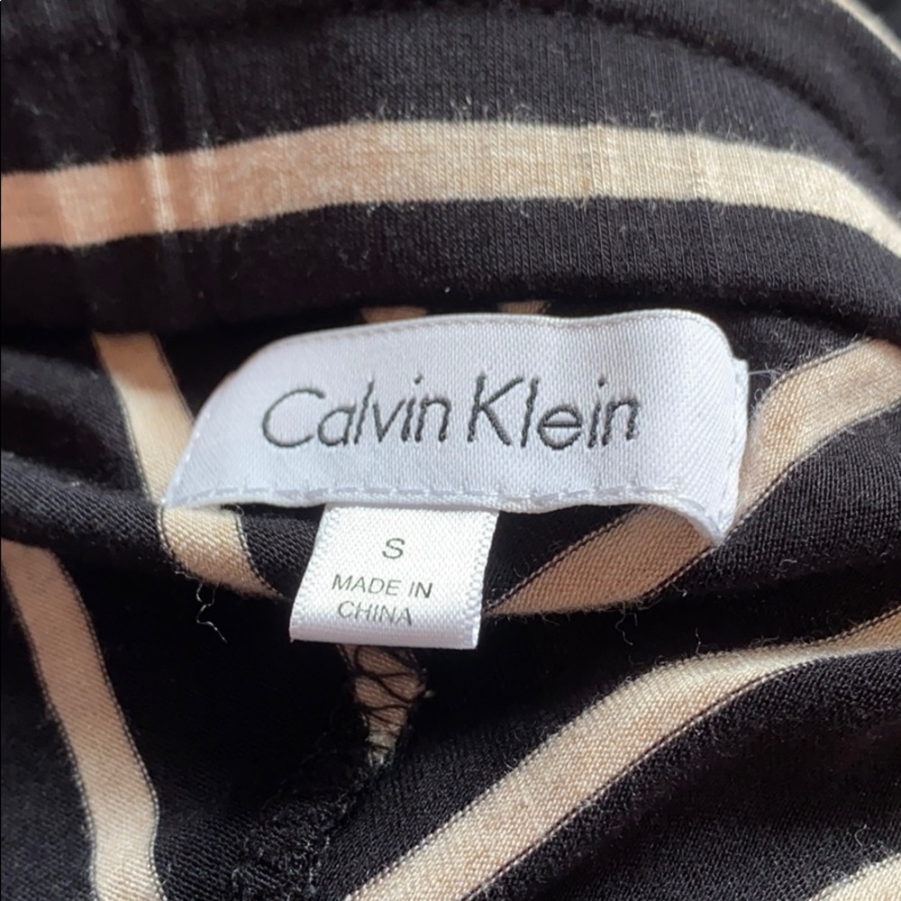 SOLD! Calvin Klein Striped Fold Over Maxi Skirt - Picture 5 of 6